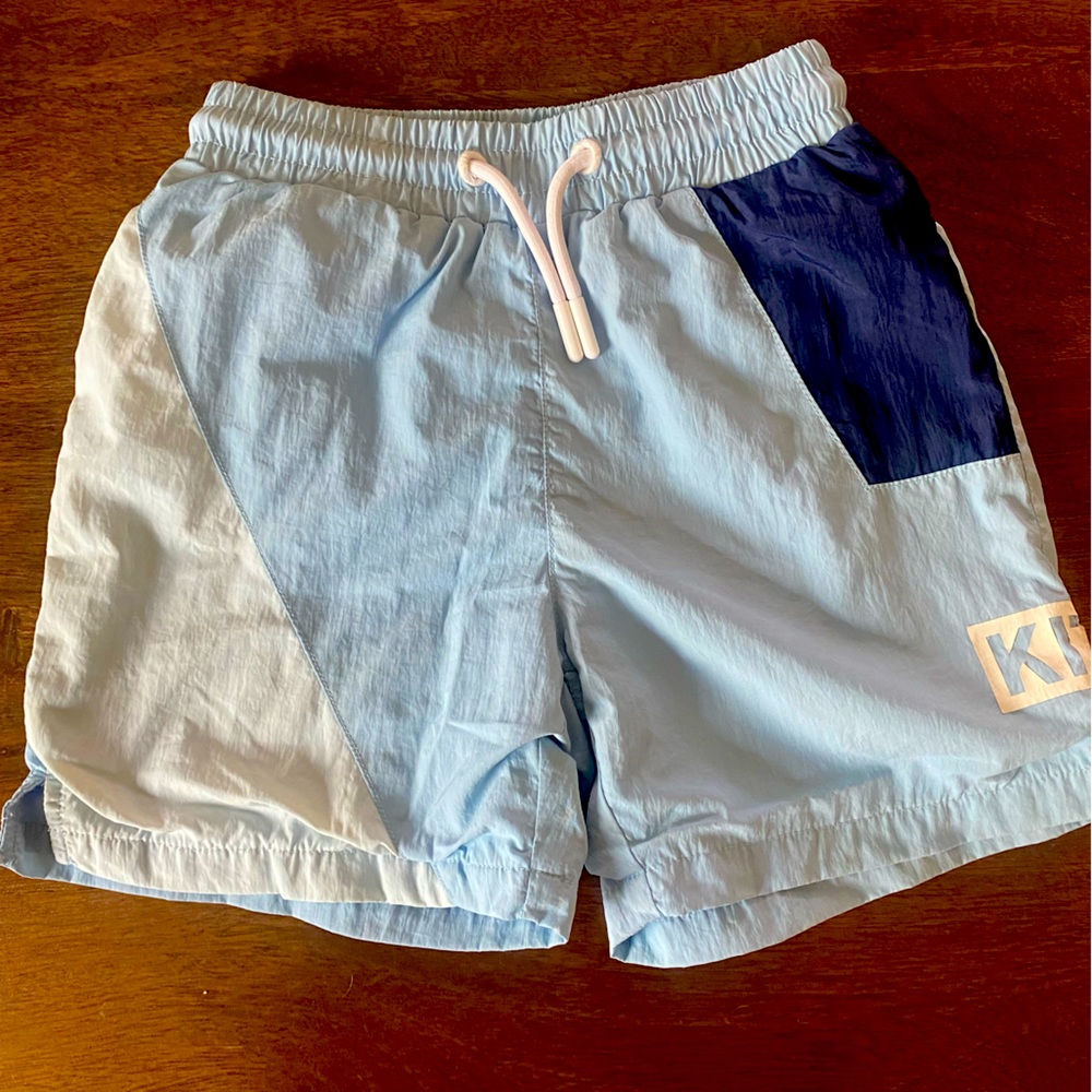 Kith kids Nylon Blue shorts size 4/5 Plus Bonus Kith T Shirt